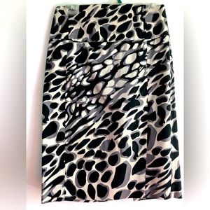 Express Black & white Pencil Skirt